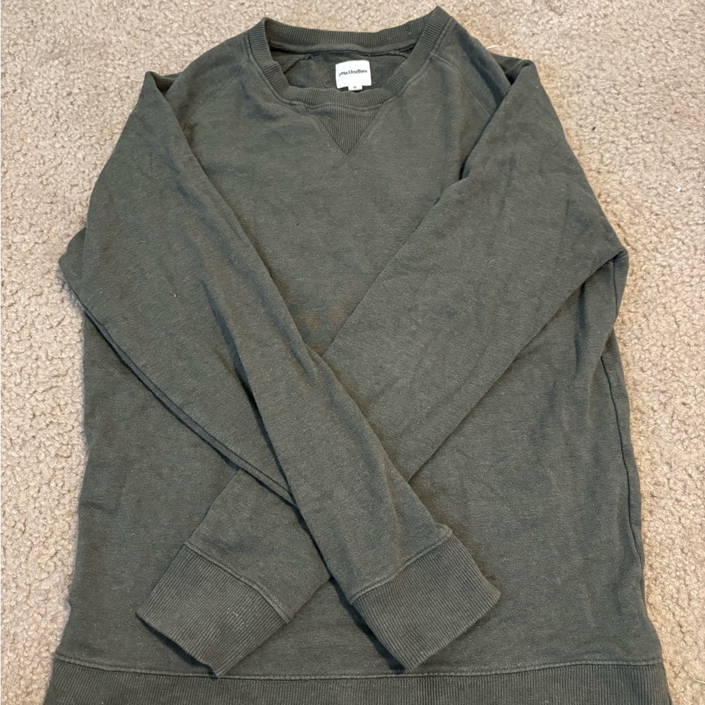 MeUndies Forest Green Crewneck Sweater